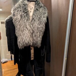 Banana Republic Fur Trim Cardigan